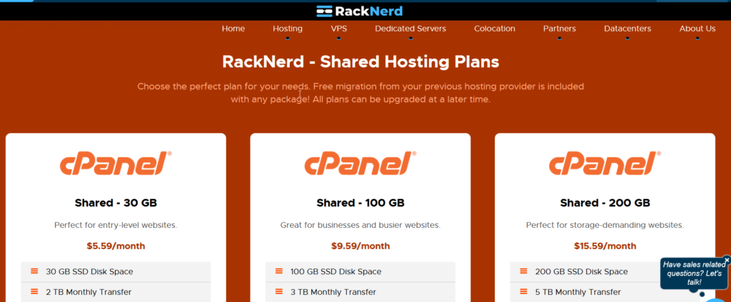Resources to create a website #2: Web Hosting by Racknerd